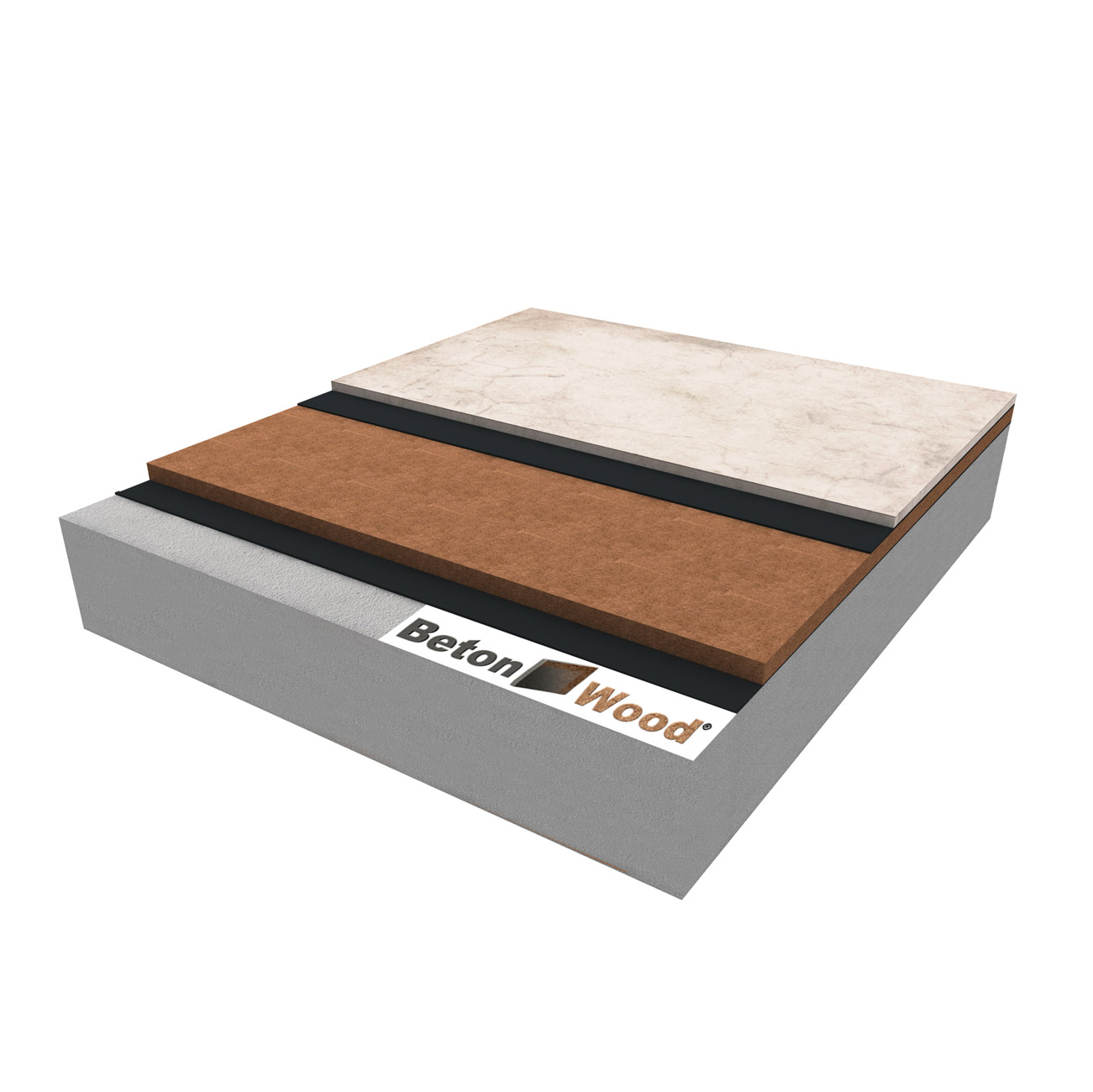 Massetto a secco con isolamento in fibra di legno Universal dry