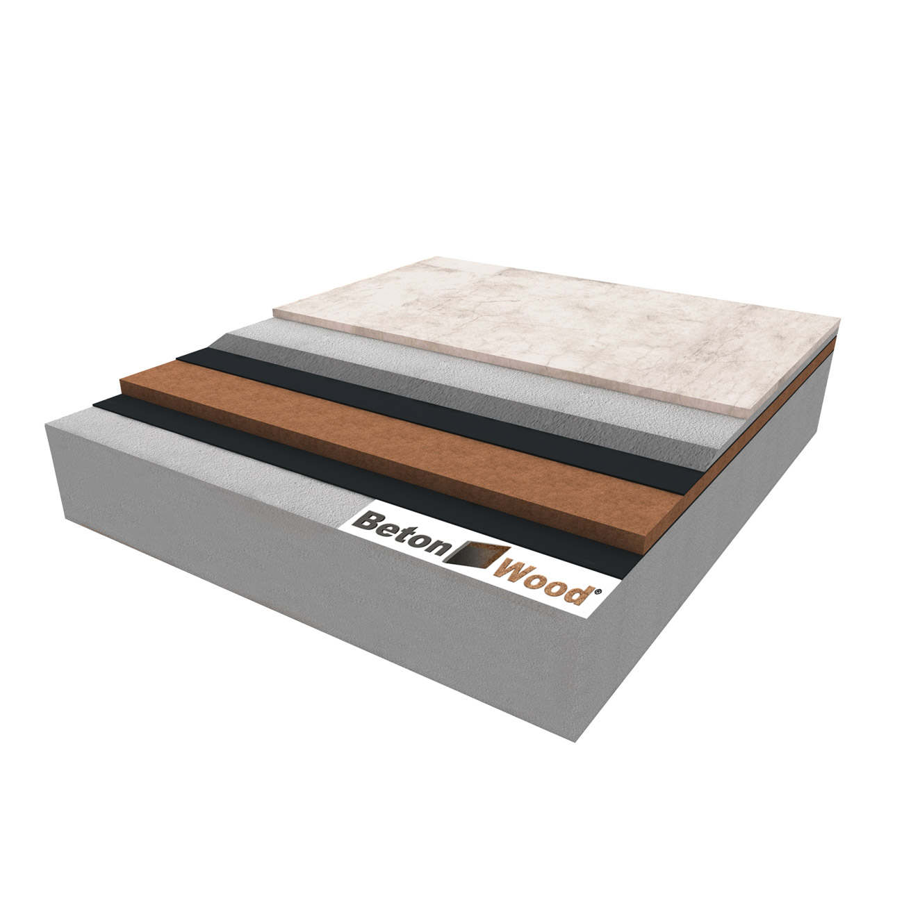 Massetto con fibra di legno Universal dry sotto calcestruzzo